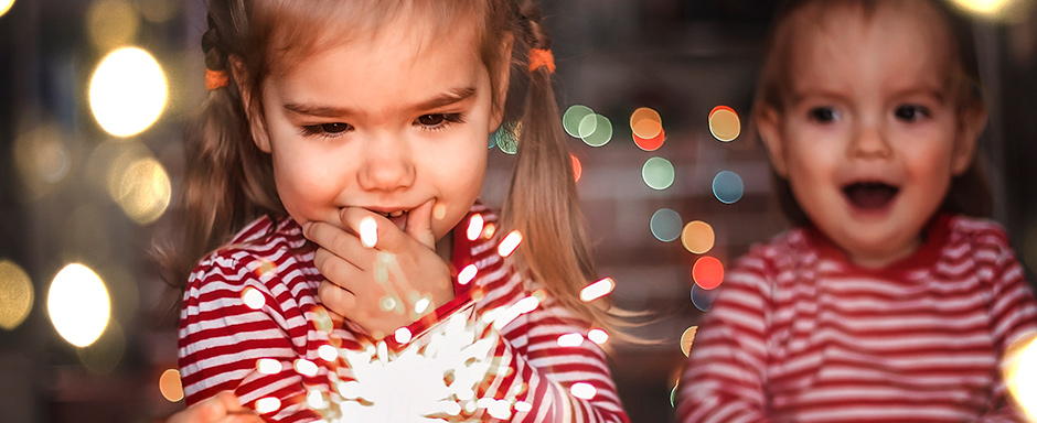 kids with sparkler