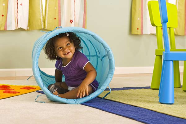 girl in tunnel