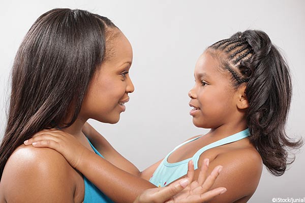 mother with daughter