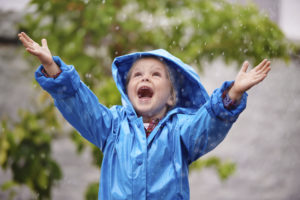 Catching the rain