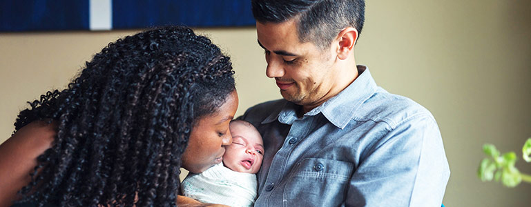 Parents with newborn